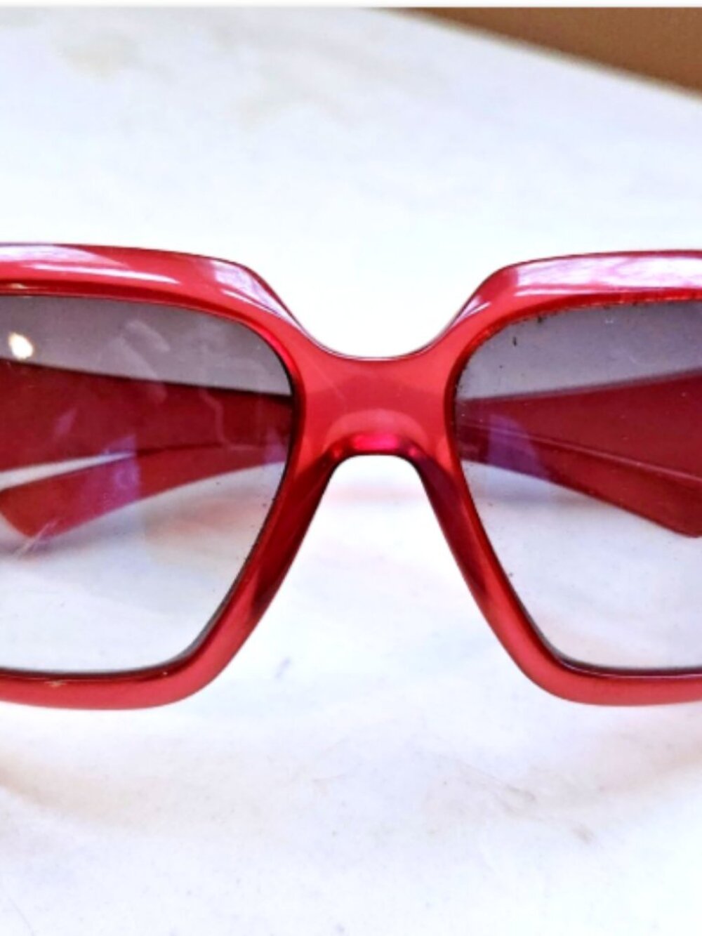Gucci GG 2562/S Red Shield Sunglasses Italy Vintage Y2K Horsebit 60 15 115 - Picture 2 of 16
